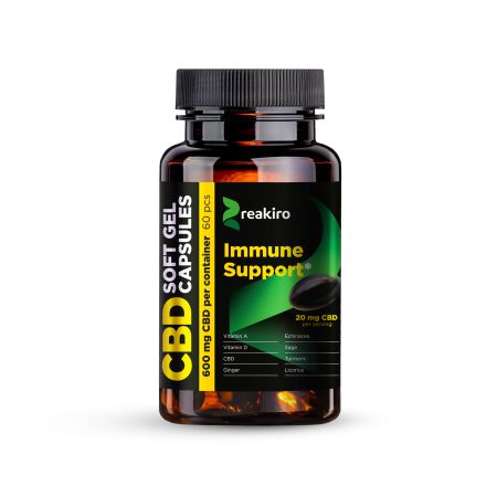 REAKIRO Immun segt+ CBD Kapszula 600 mg 60 db